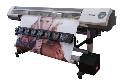 Winders and fan row for large format digital printers